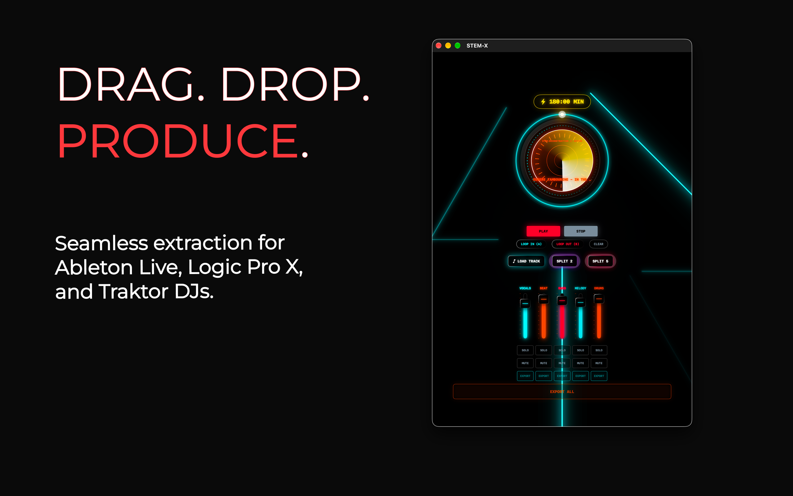 High fidelity cloud stem separator vs moises alternative for Logic Pro X and Traktor DJs workflow on Mac.
